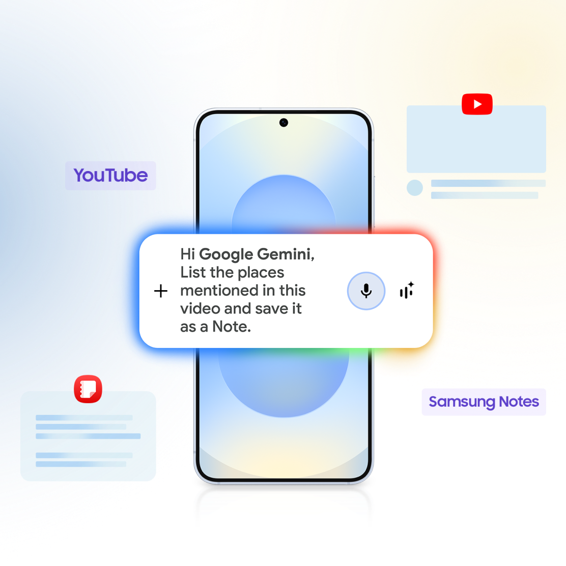 Cross App Action showcase with multiple appdivcations open at same time