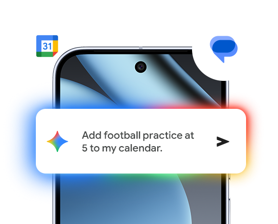 Image shows a Pixel phone screen and how Gemini can help organise your life