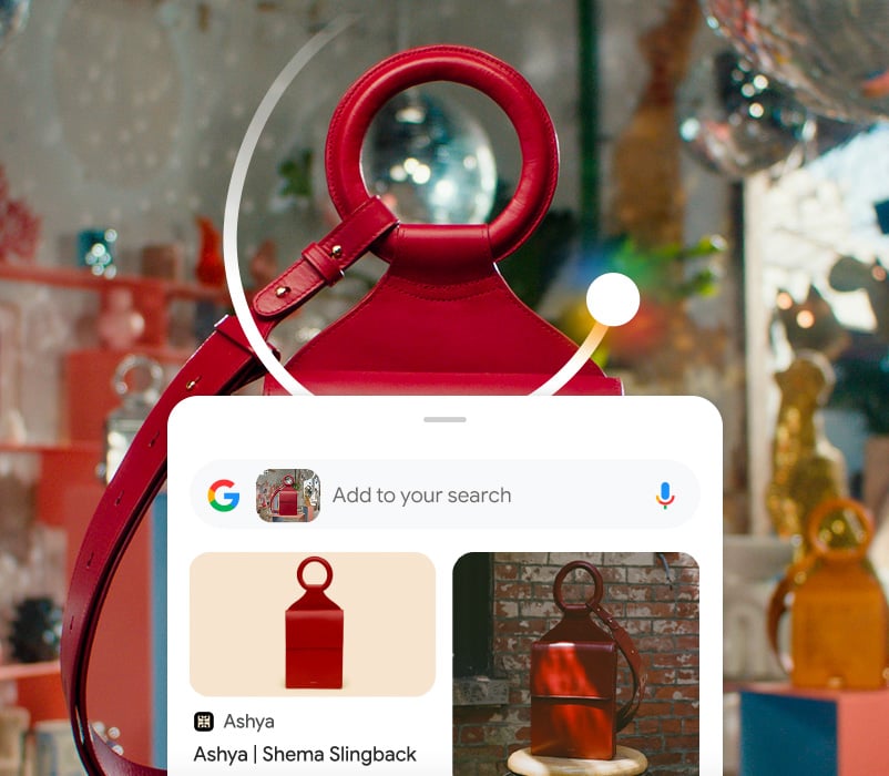 The image showcases the Circle to Search feature
