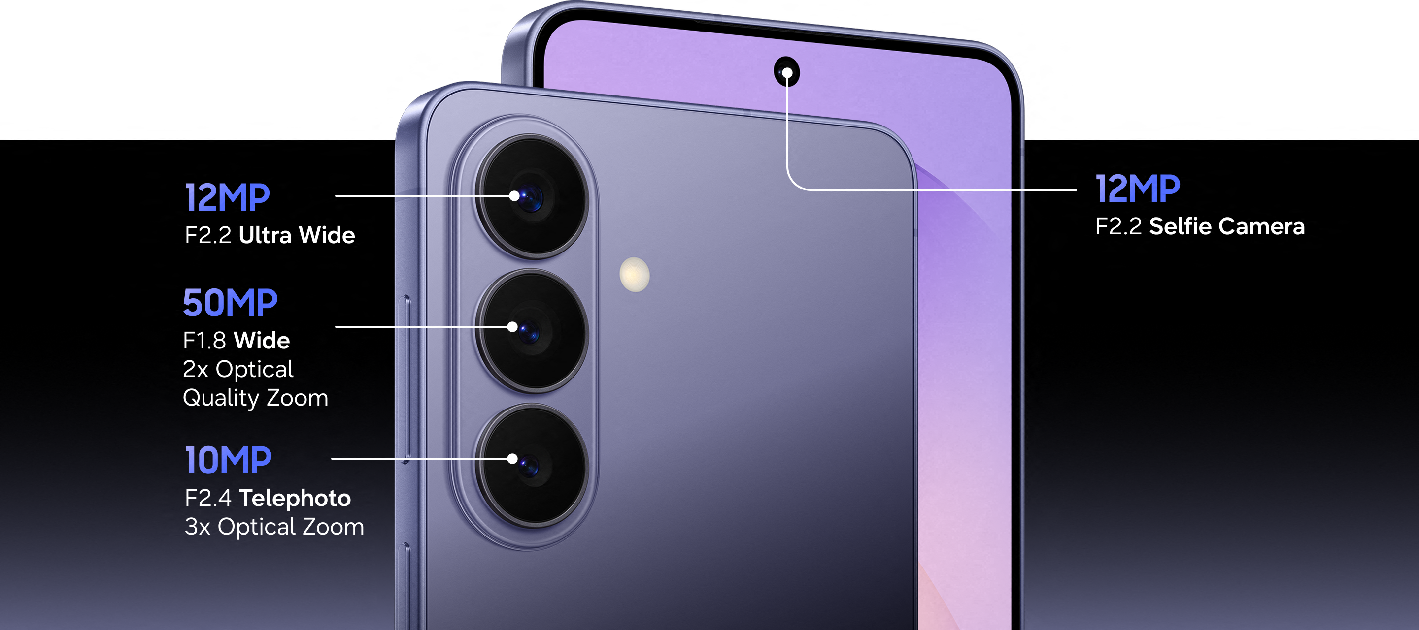 A view of the Galaxy S26 camera details