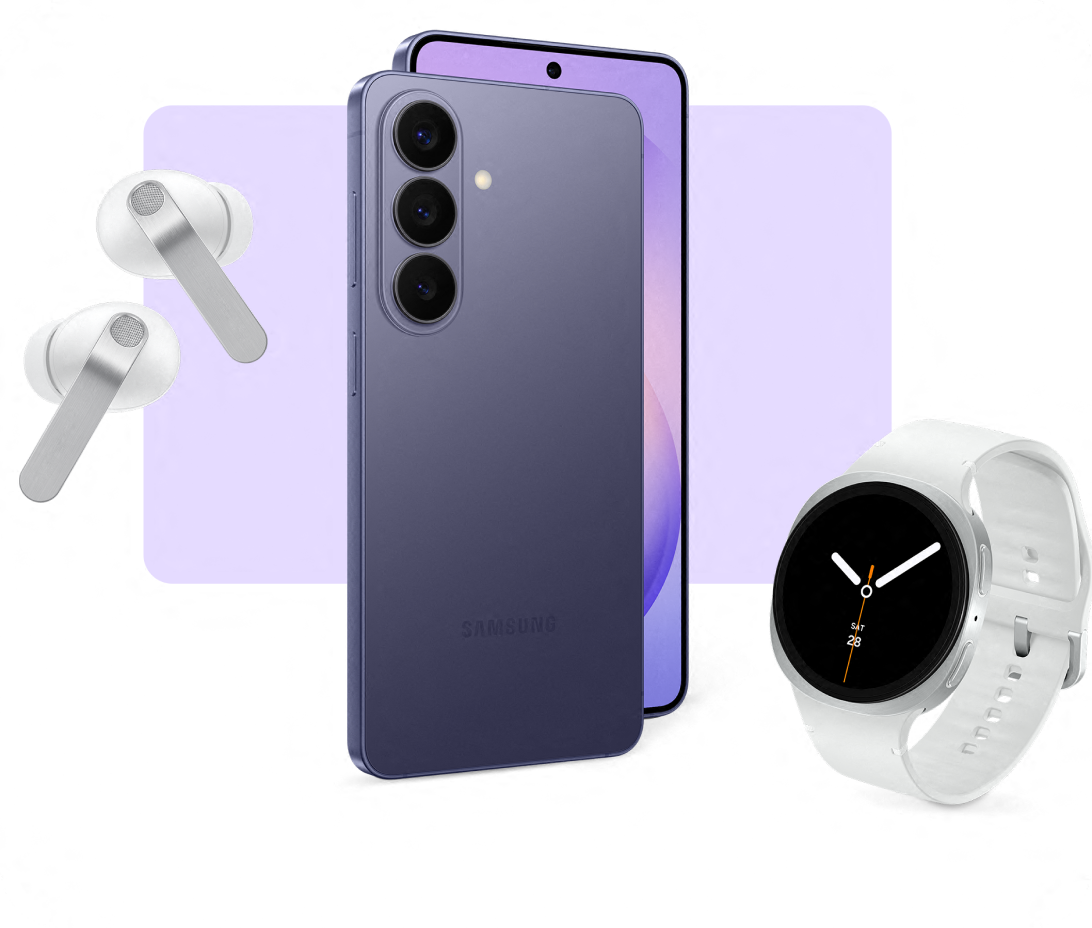 A view of rear side of the S26 phone