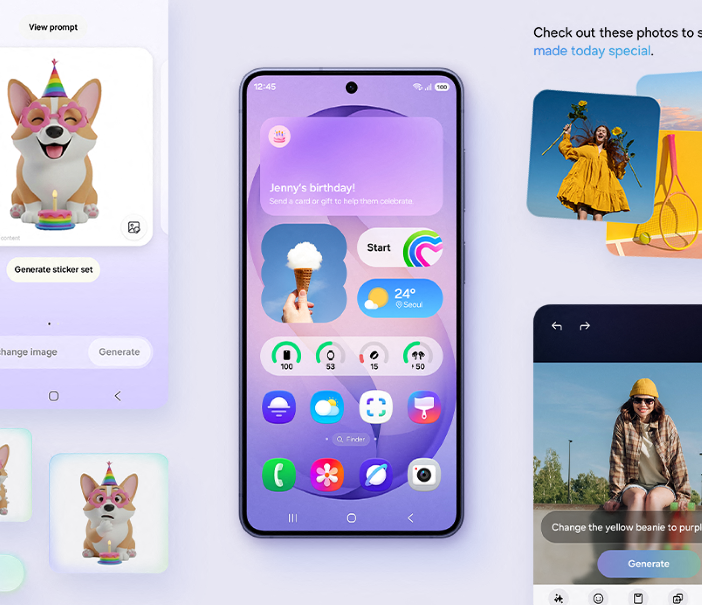 A view of the Galaxy S26 camera details